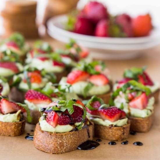 Whipped Basil Ricotta & Strawberry