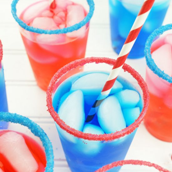 Red, White & Blue Party Sprinkle Cups