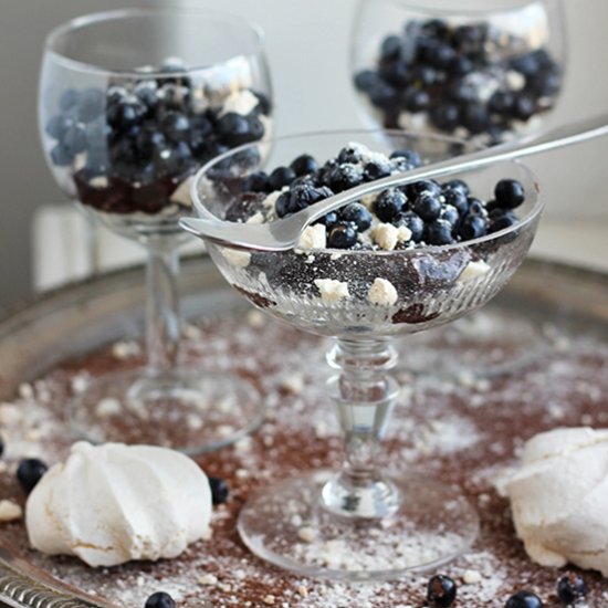 Chocolate Blueberry Zabaglione