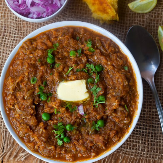 Pav bhaji- Indian sloppy joe