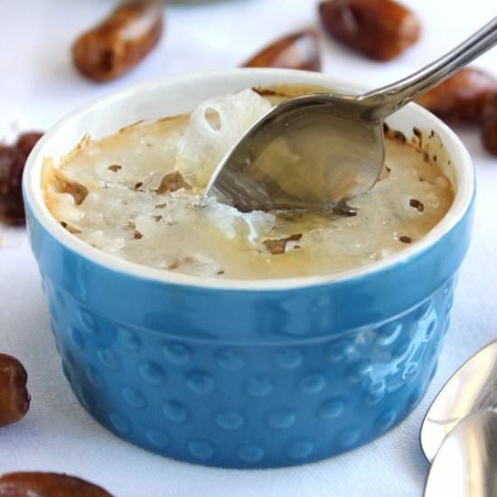 Dates and Oats Creme Brulee