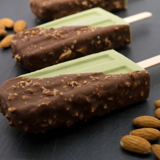 Matcha (Green Tea) Ice Cream Bars