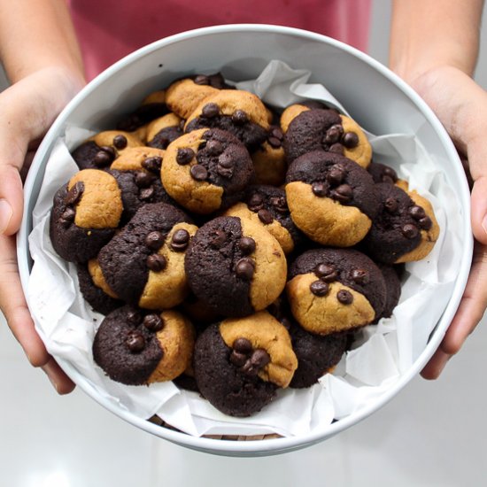 Peanut Butter and Chocolate Cookies