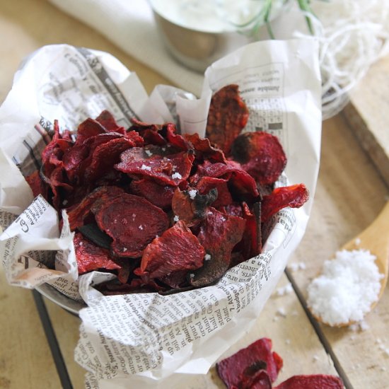 Sea Salt & Vinegar Beet Chips