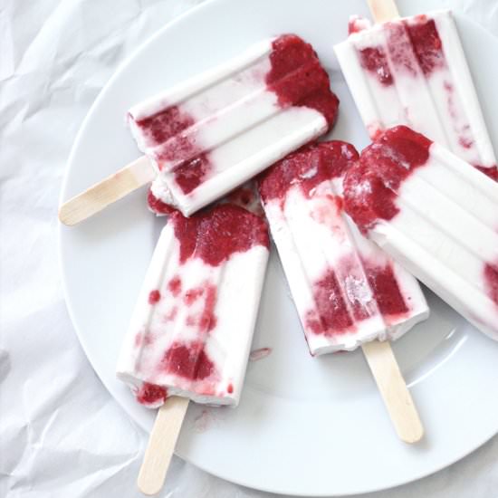 Roasted Strawberry Paletas