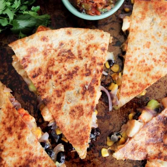 Spicy Chicken Quesadillas