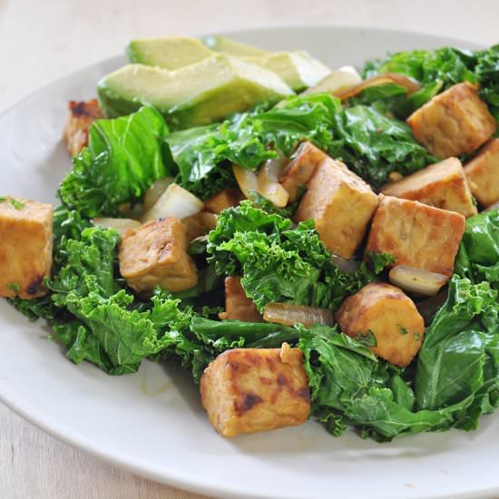 East Tempeh and Kale Stir-Fry