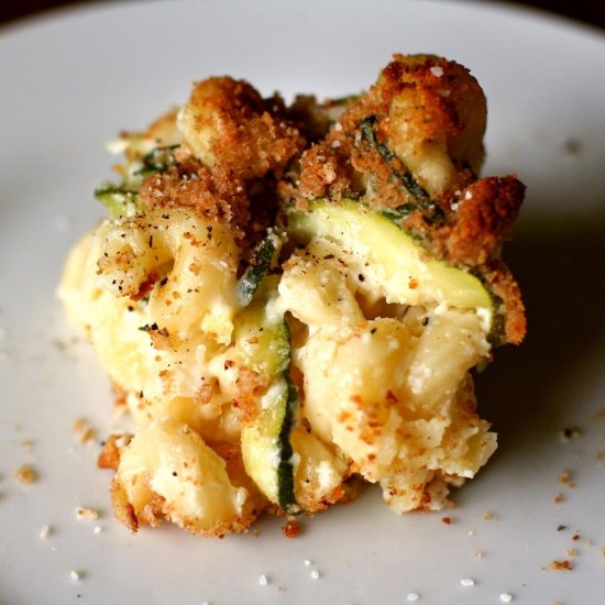 Mac & Cheese with Zucchini Ribbons