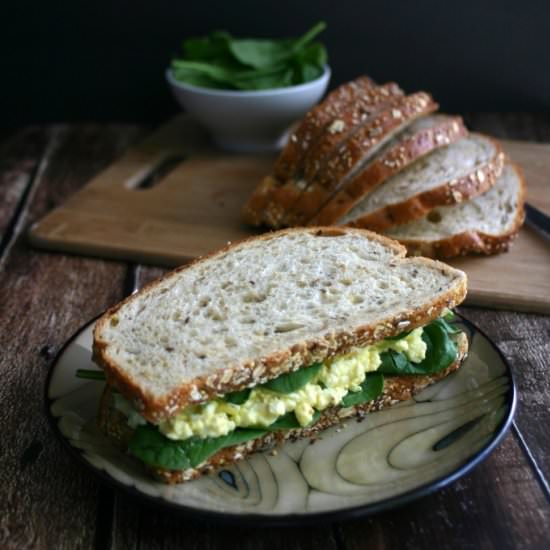 Sloppy Egg Salad Sandwich