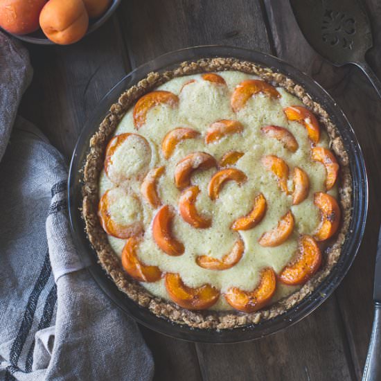 GF Apricot Custard Crumble Pie