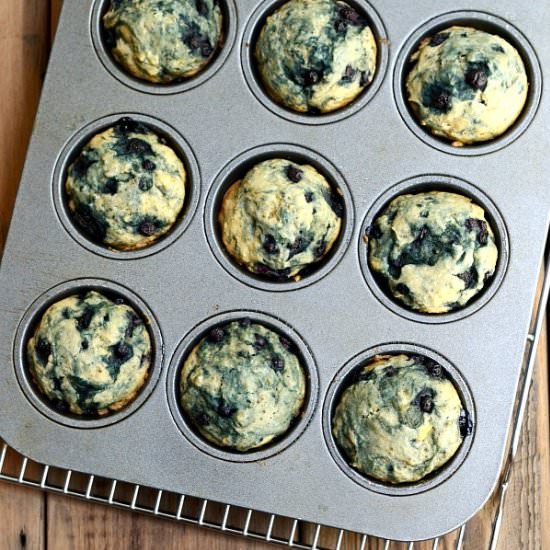 Chia Seed Blueberry Muffins