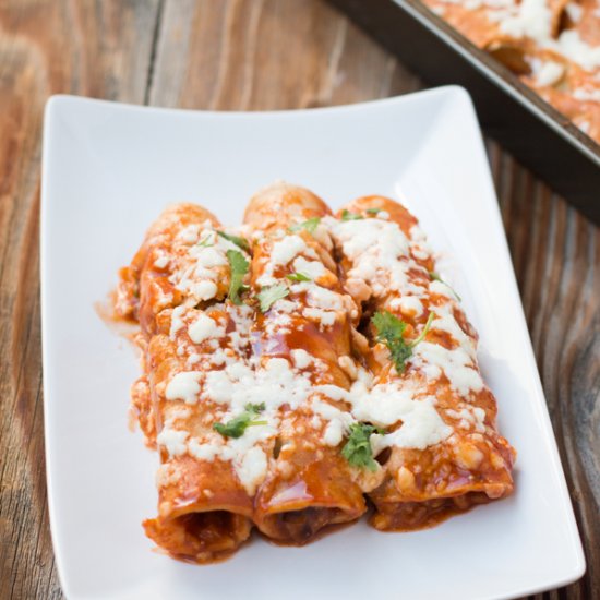 Sweet Potato Enchiladas