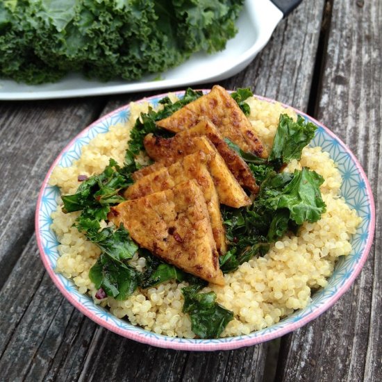 Thai Chili Tofu with Kale & Quinoa