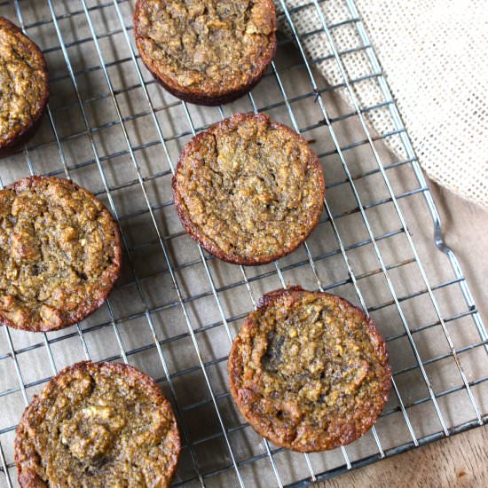 Grain Free Nut Free Banana Muffins