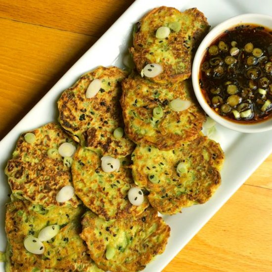 Zucchini Scallion Pancakes