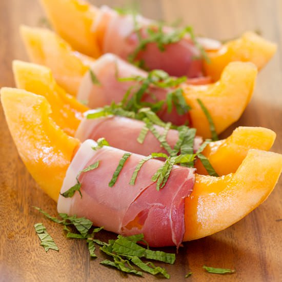 Cantaloupe and Proscuitto