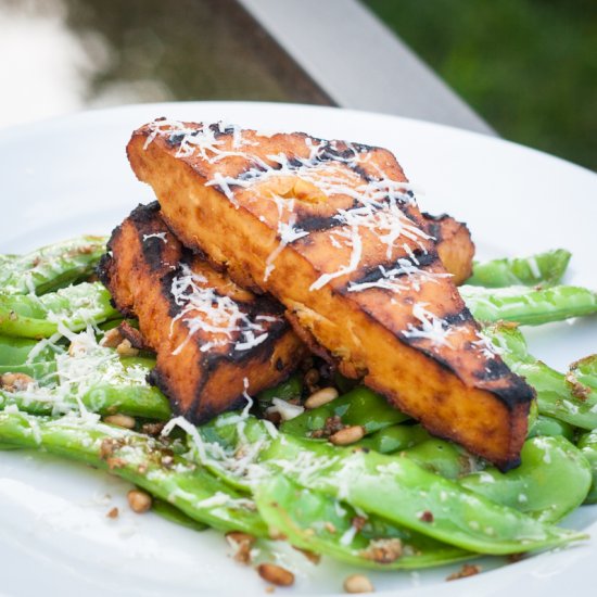 Grilled Sriracha Tofu Steaks