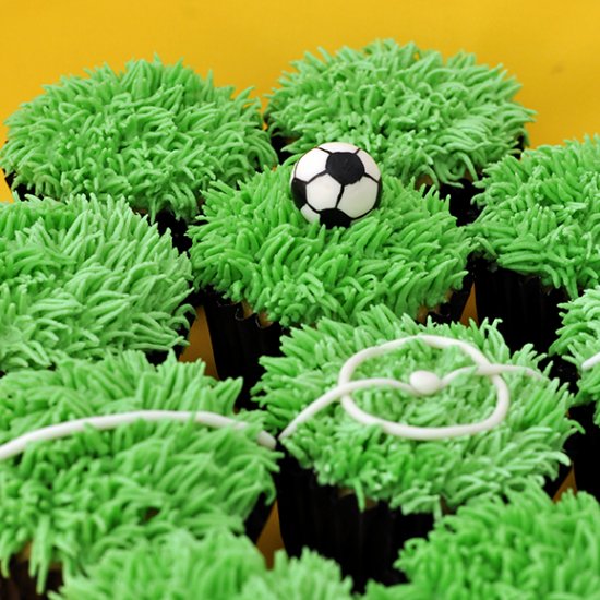 World Cup Corn Cupcakes