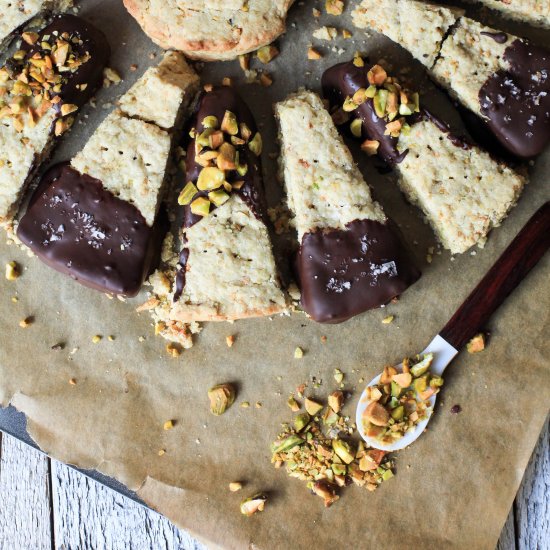 Pistachio Shortbread Cookies