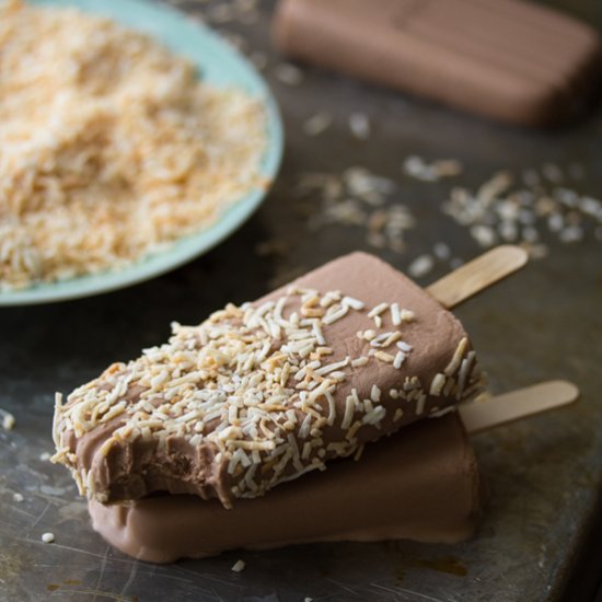 Coconut Nutella Fudgsicles