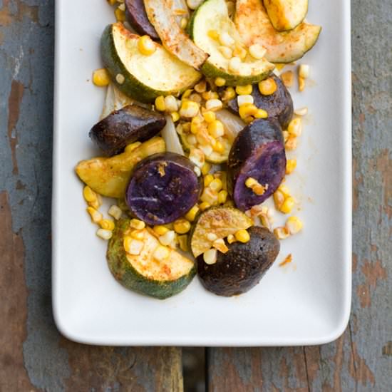 Chili Lime Roasted Vegetables