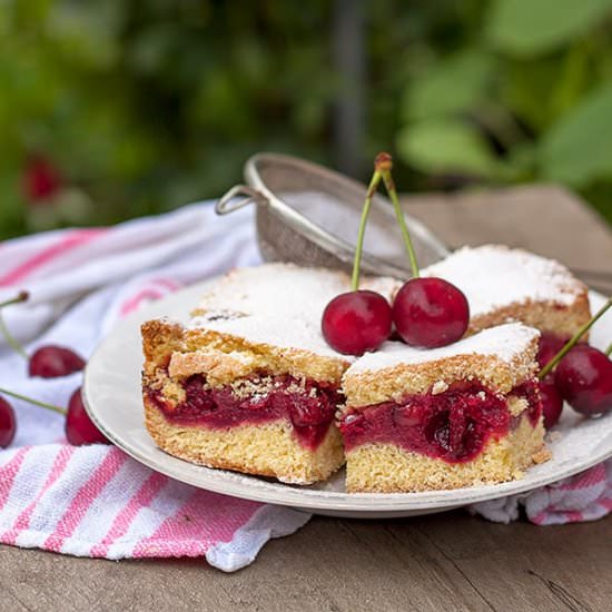 Serbian Sour Cherry Pie