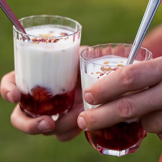 Yoghurt with Baked Rhubarb