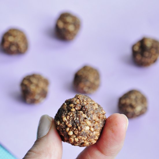 Puffed Quinoa Protein Balls