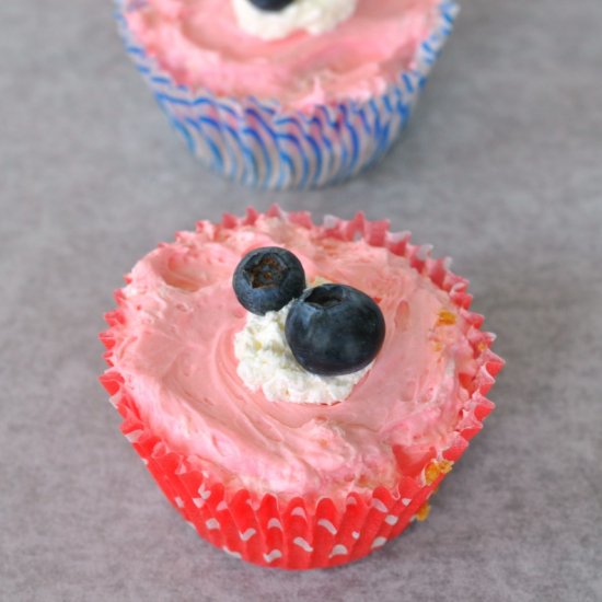 Red, White & Blue Cheesecakes