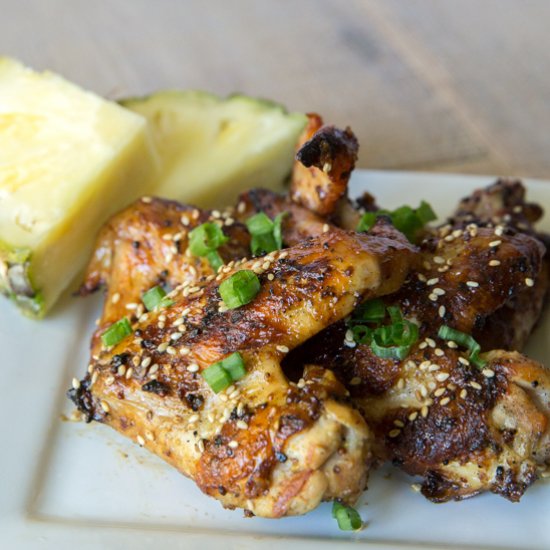 Grilled Pineapple Chicken Wings