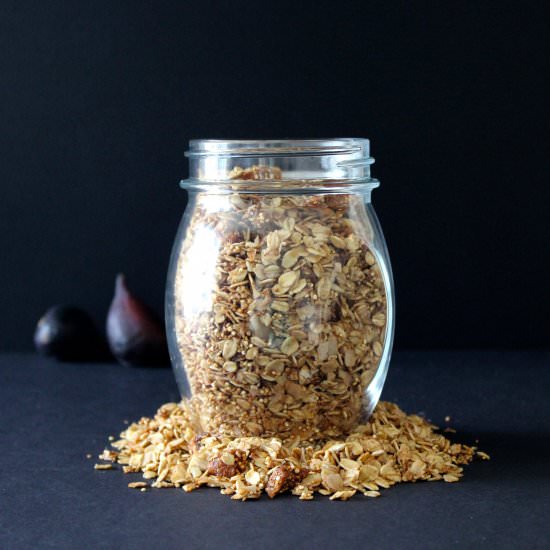 Coconut Fig Quinoa Granola