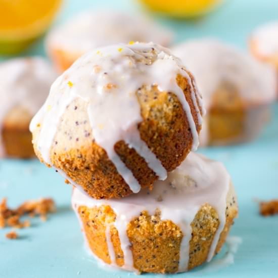 Greek Yogurt Lemon Poppyseed Muffin