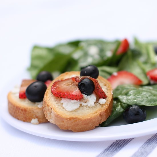 Red, White & Blue Bruschetta