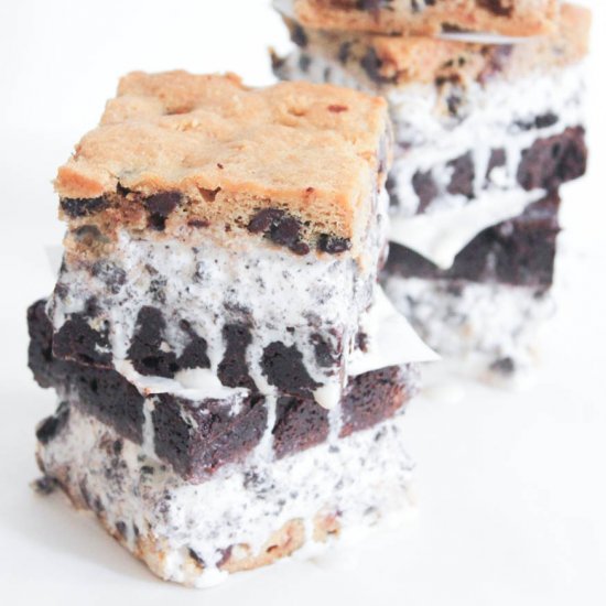 Slutty Brownie Ice Cream Sandwiches