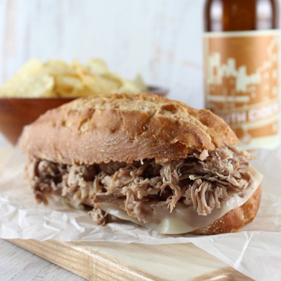 Hard Cider Pulled Pork Sandwiches