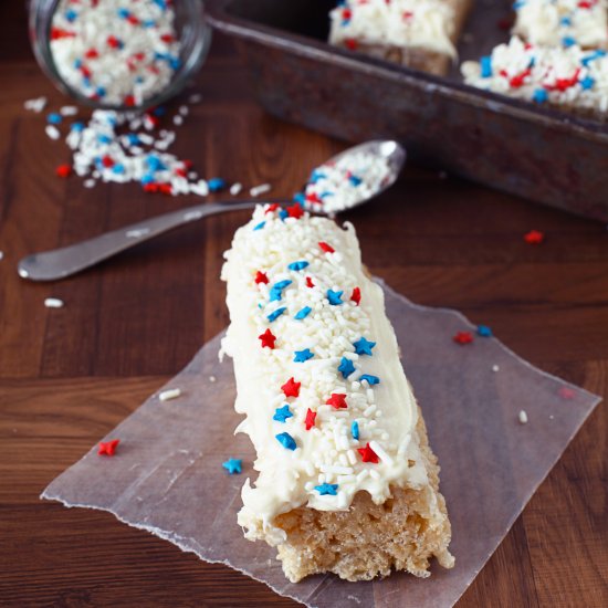 Patriotic Rice Krispie Bars