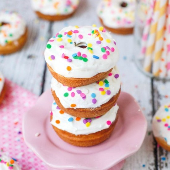 Cotton Candy Mini Donuts