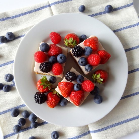 Very Berry Cheesecake Squares