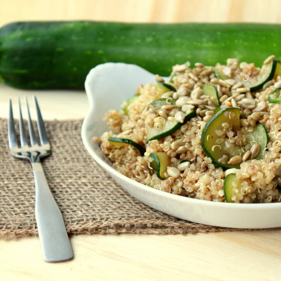 Zucchini Balsamic Quinoa Salad