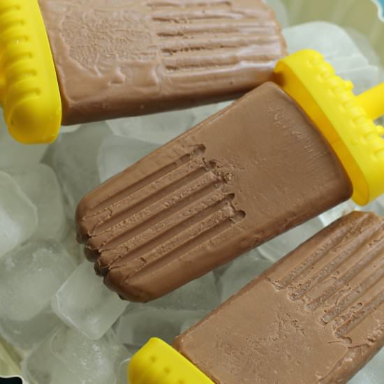 Coconut Chocolate Chai Popsicles