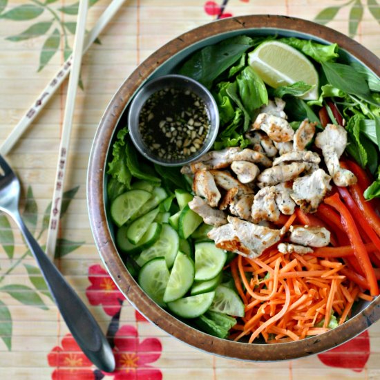 Vietnamese Herb Salad w/ Chicken