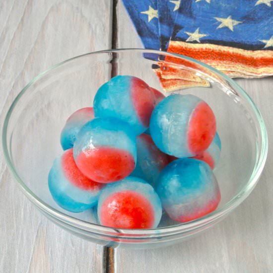 Patriotic Ice Cubes