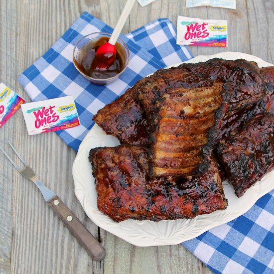 Slow Grilled Baby Back Ribs