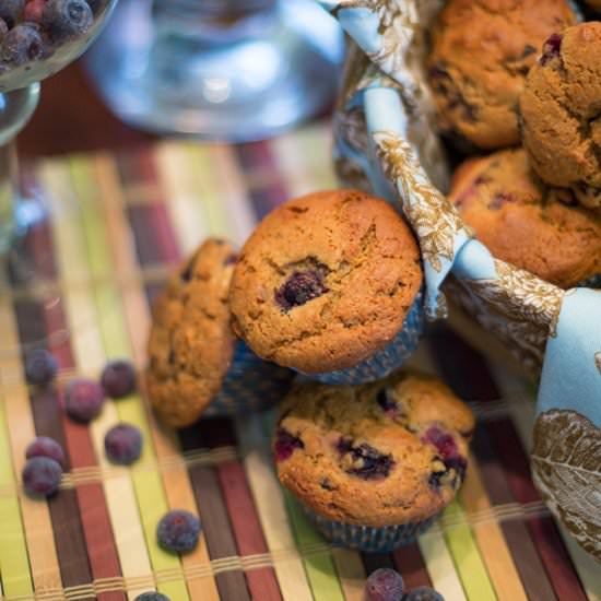 Honey-Lemon Blueberry Muffins