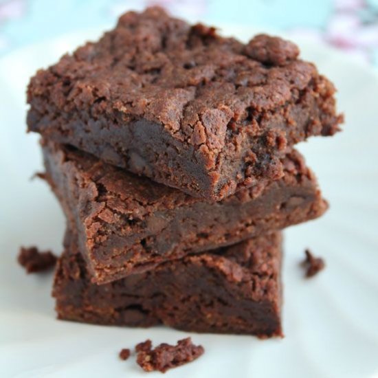 Fudge Brownies {Gluten-Free, Vegan}