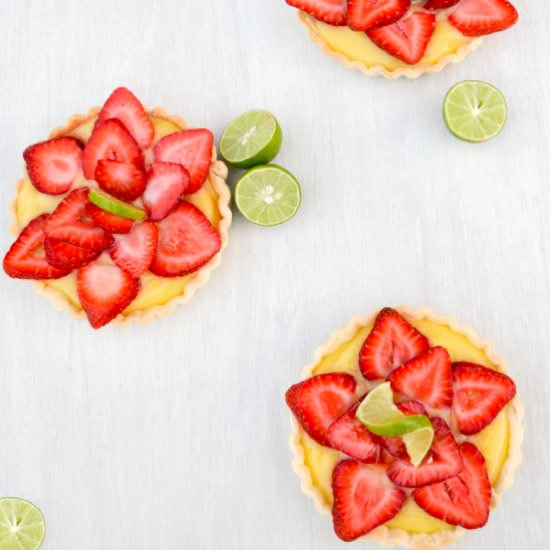 Strawberry Limeade Tarts