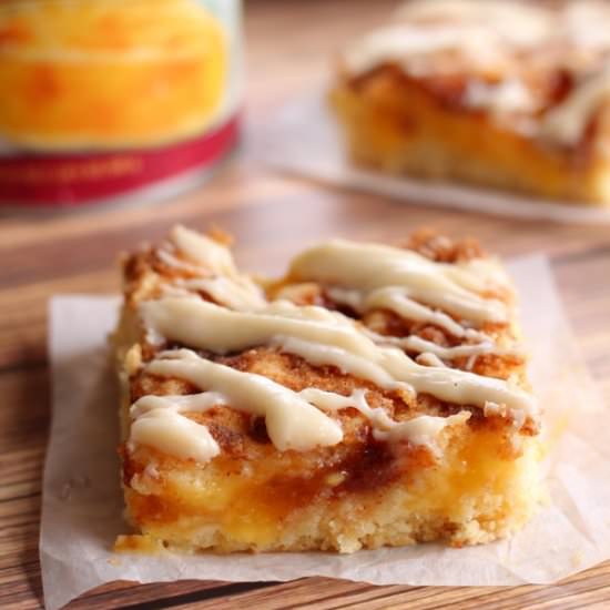 Peach Pie Sheet Cake Bars