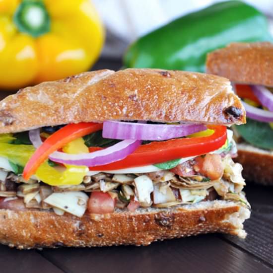 Italian Herb Vegetable Sandwich