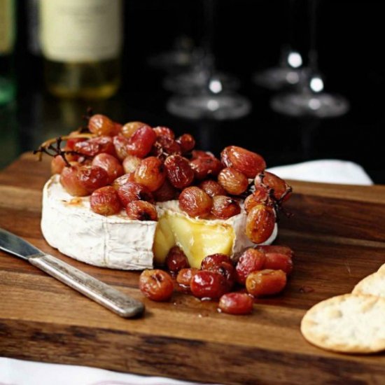 Roasted Grape Baked Brie