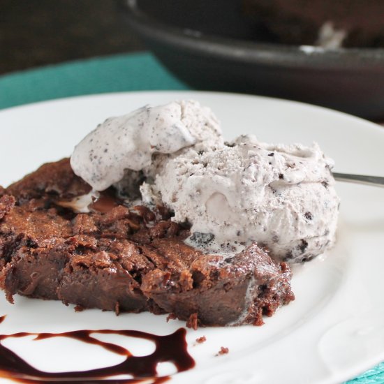 Double Chocolate Skillet Cookie